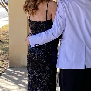 Black sparkly prom dress